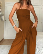 VELORA™ - Luxe Strapless Jumpsuit