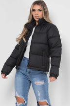 NATALIA™ | Puffer Black Winter Coat