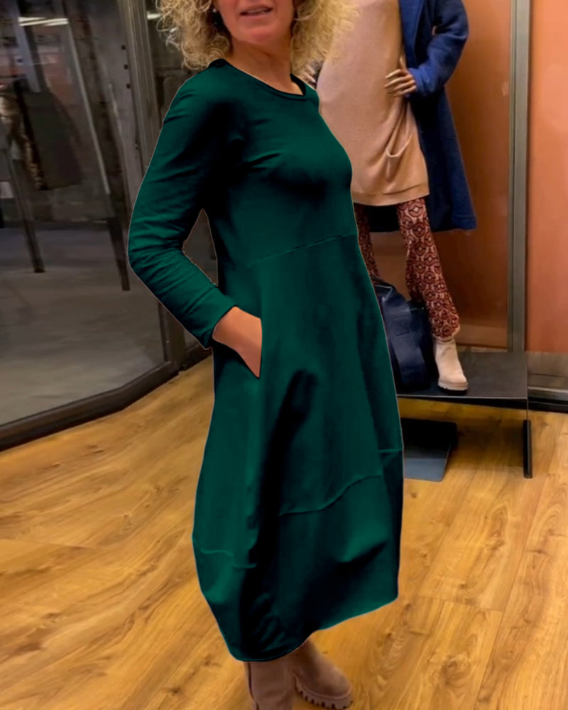 ALINA™ -  Chic Midi Dress