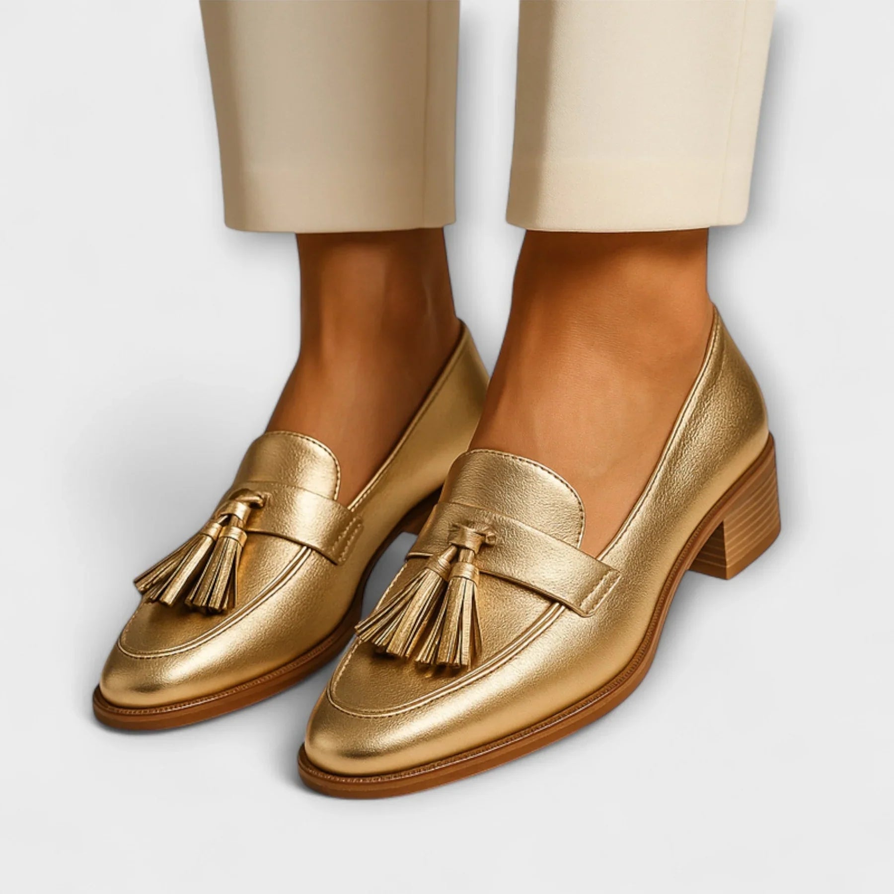 VICTORIA™ – Golden Loafers