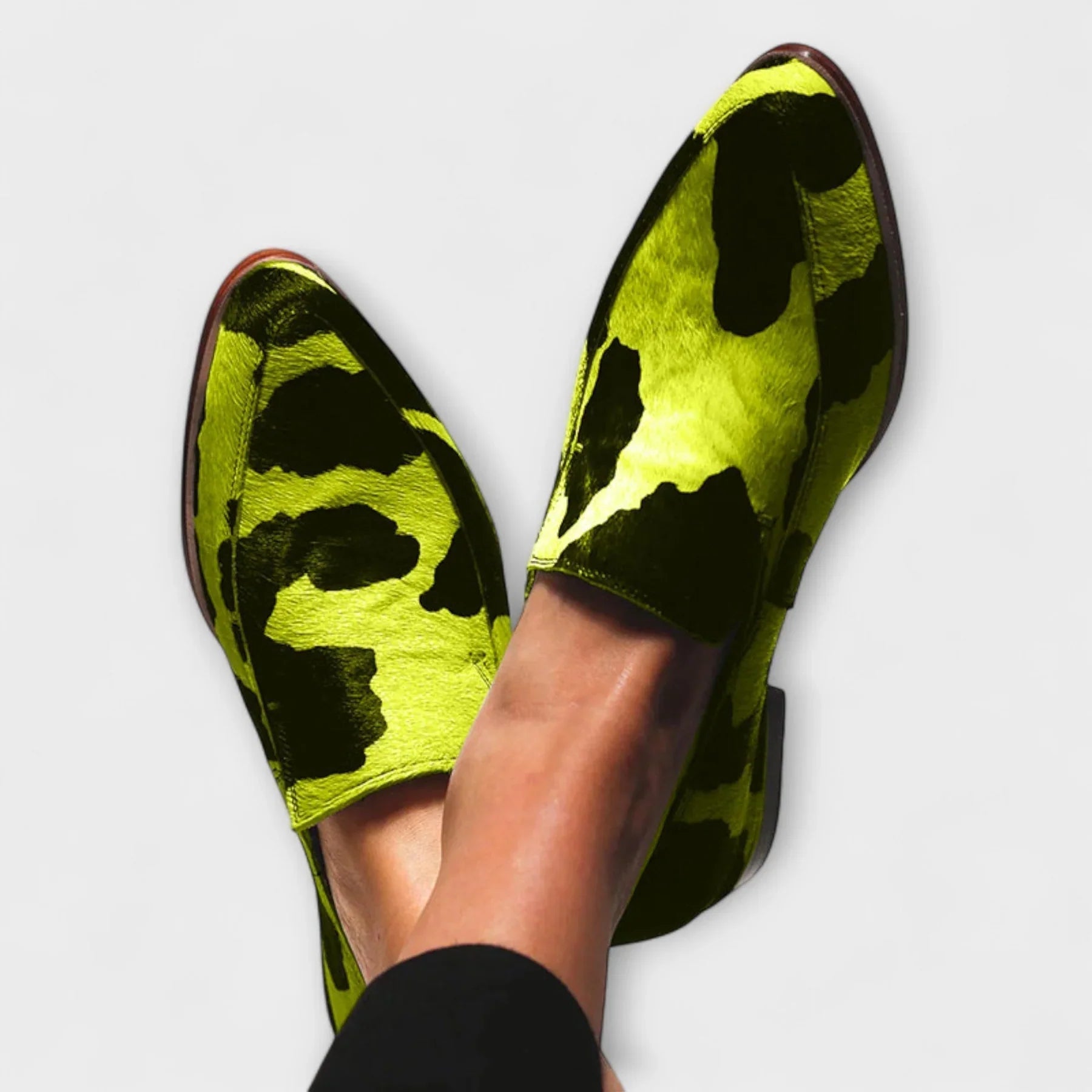 CHLOE™ – Cow Print Loafers