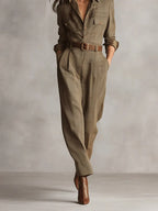 ESME™ | Elegant Brown Tweed Suit