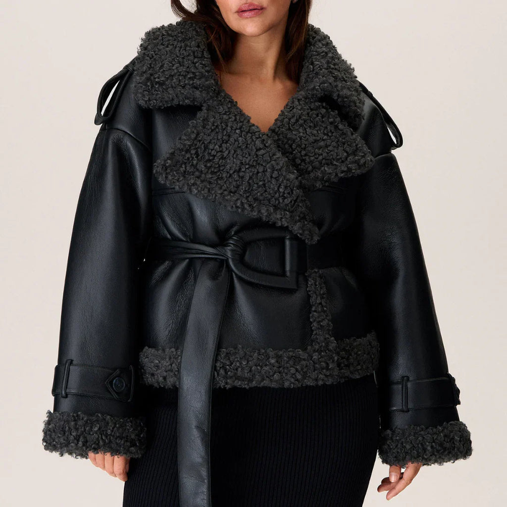 ELEONOR™ | Fur Coat with Belt