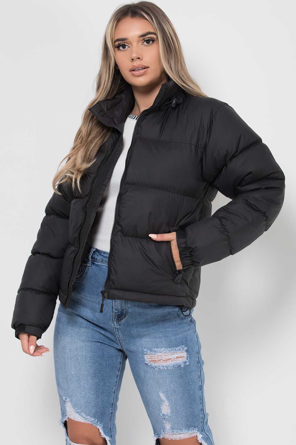 NATALIA™ | Puffer Black Winter Coat