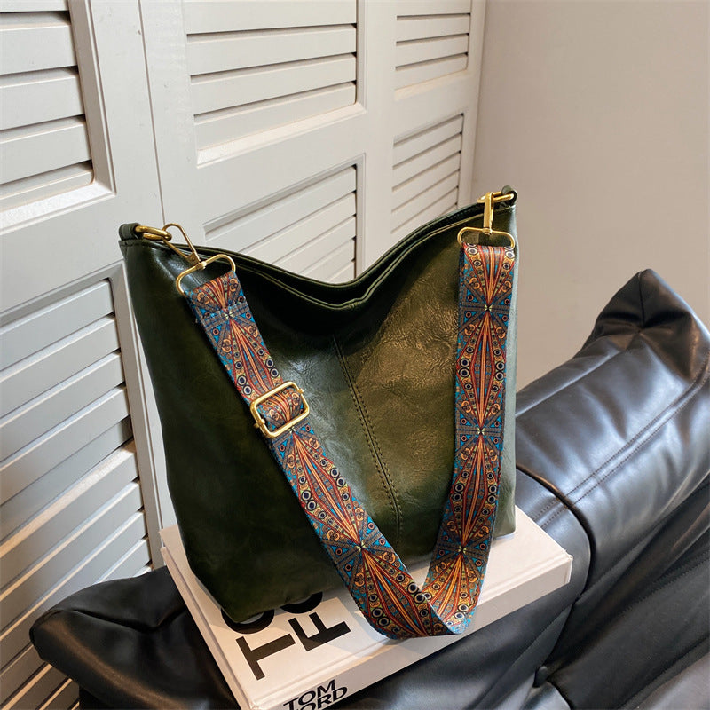 GRETA™ – Vintage Leather Shoulder Bag