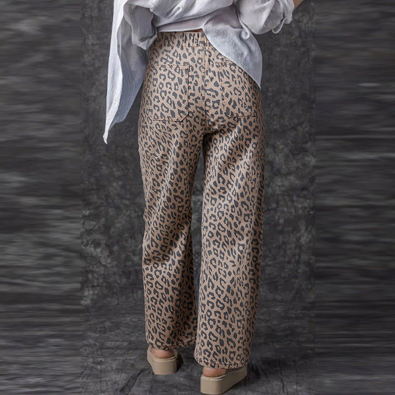 AJANA™ - Vintage Leopard Wide Leg Pants