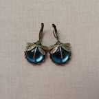 TAMARA™ - Spherical Dragonfly Earrings in Antique Gold