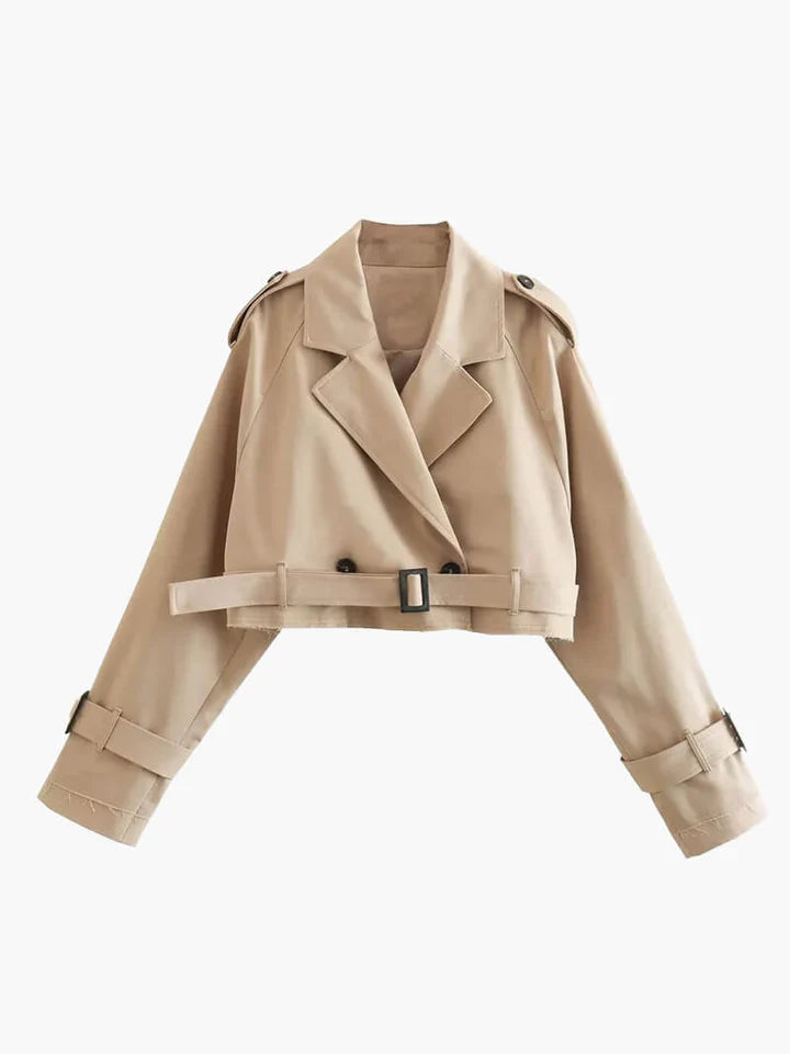 ZEYA™ | Cropped Trench Coat