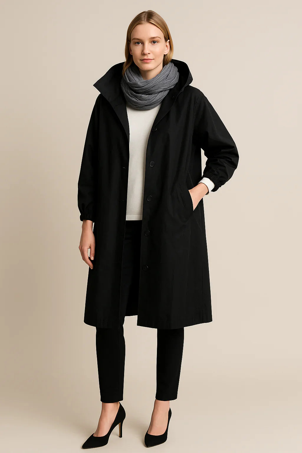 RUBY™ | Trench Coat with Hood