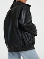 CLARKE™ | Leather Bomber Jacket