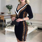 FELINA™ - Modern Panel Bodycon Dress