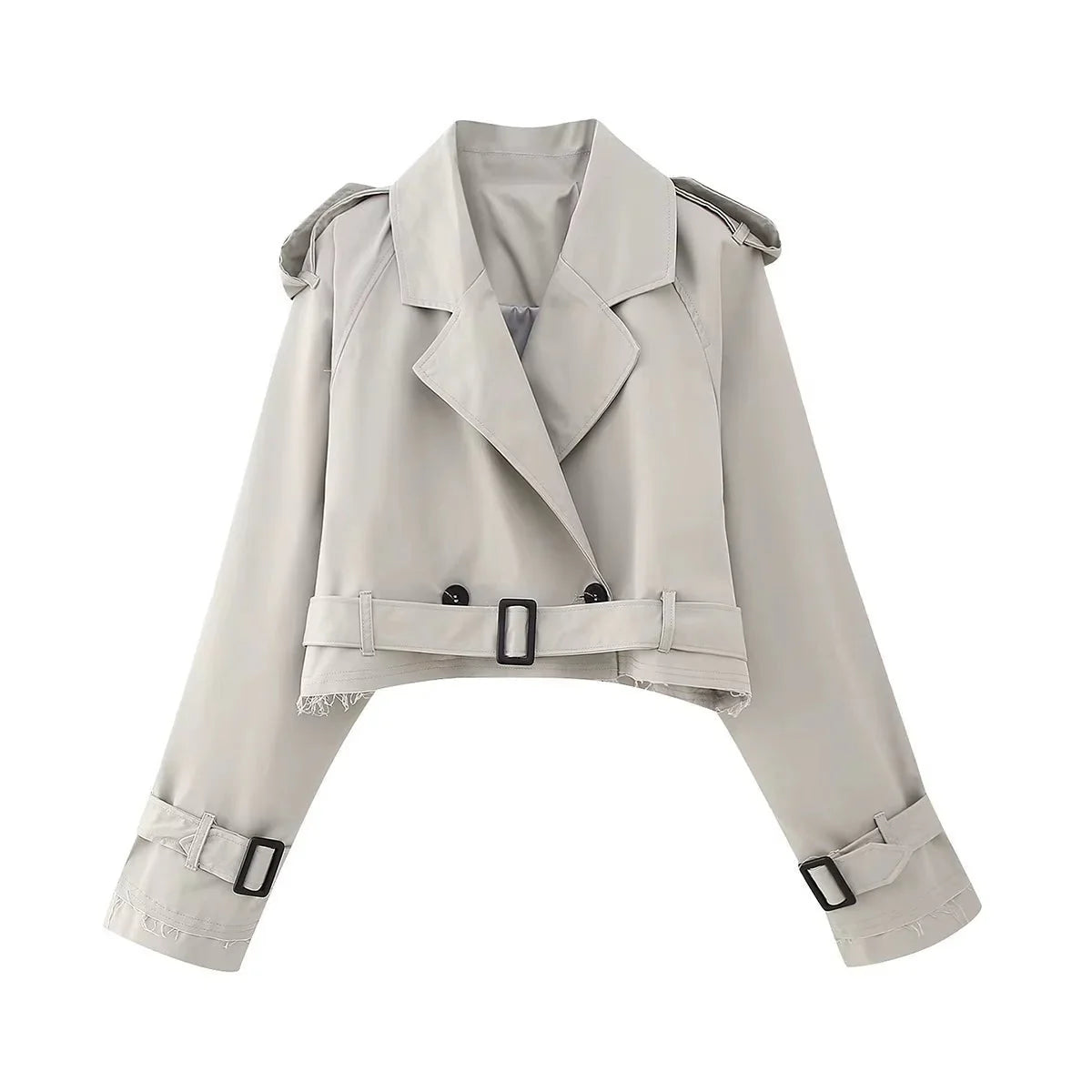 ZEYA™ | Cropped Trench Coat