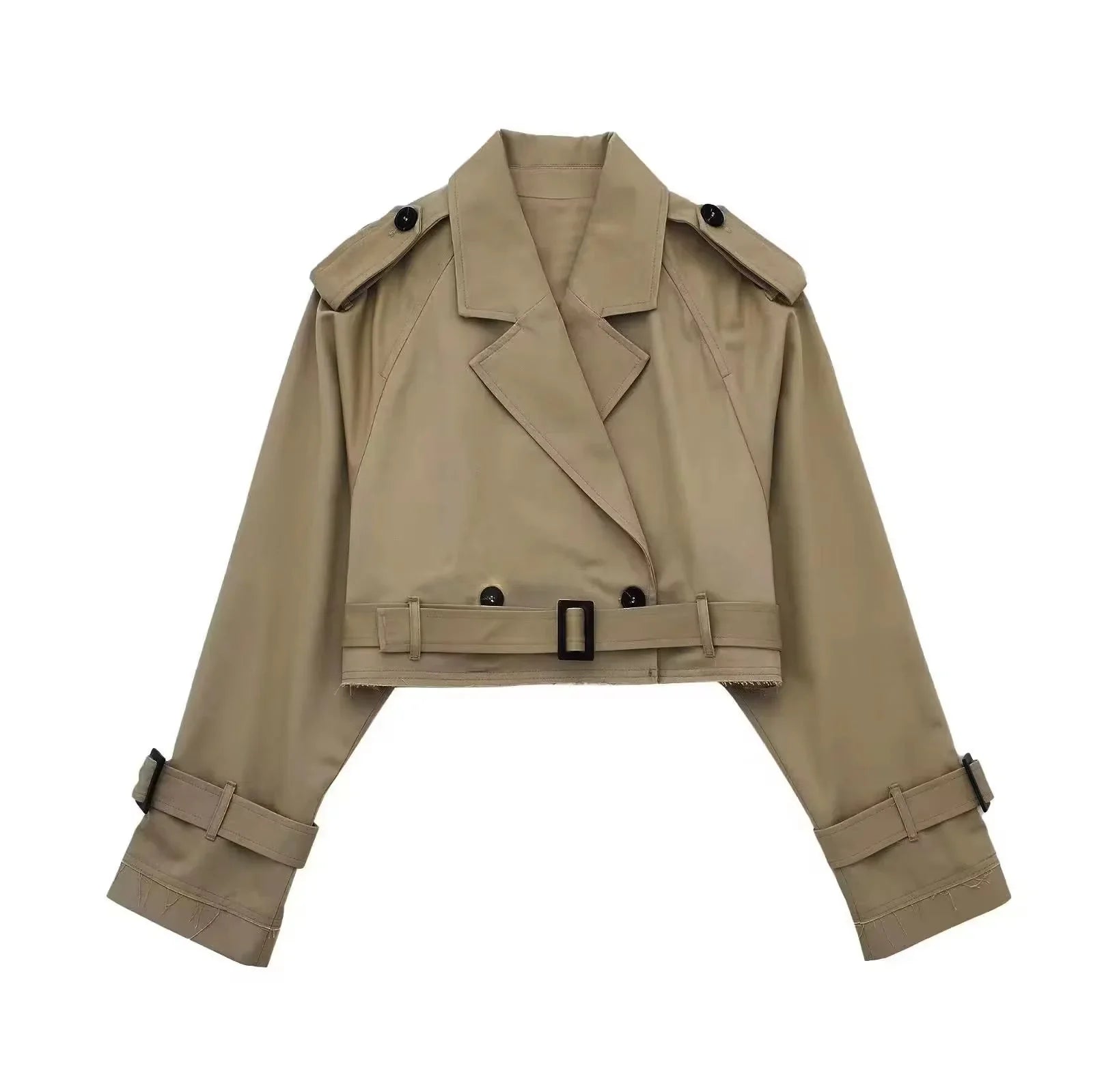 ZEYA™ | Cropped Trench Coat