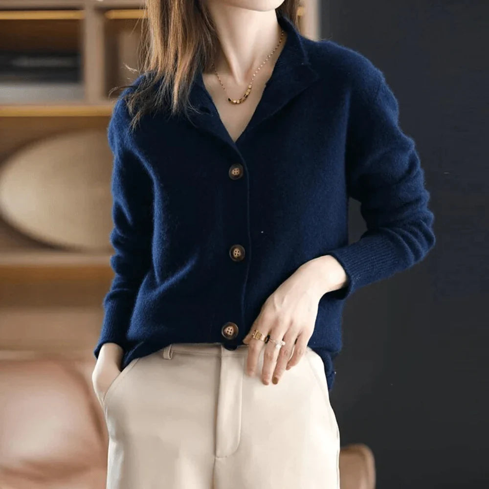 ANNIE™ | Knitted Cashmere Cardigan