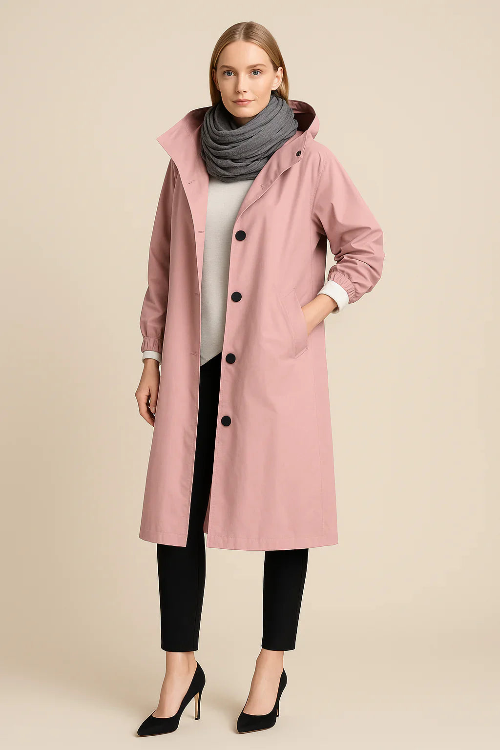 RUBY™ | Trench Coat with Hood